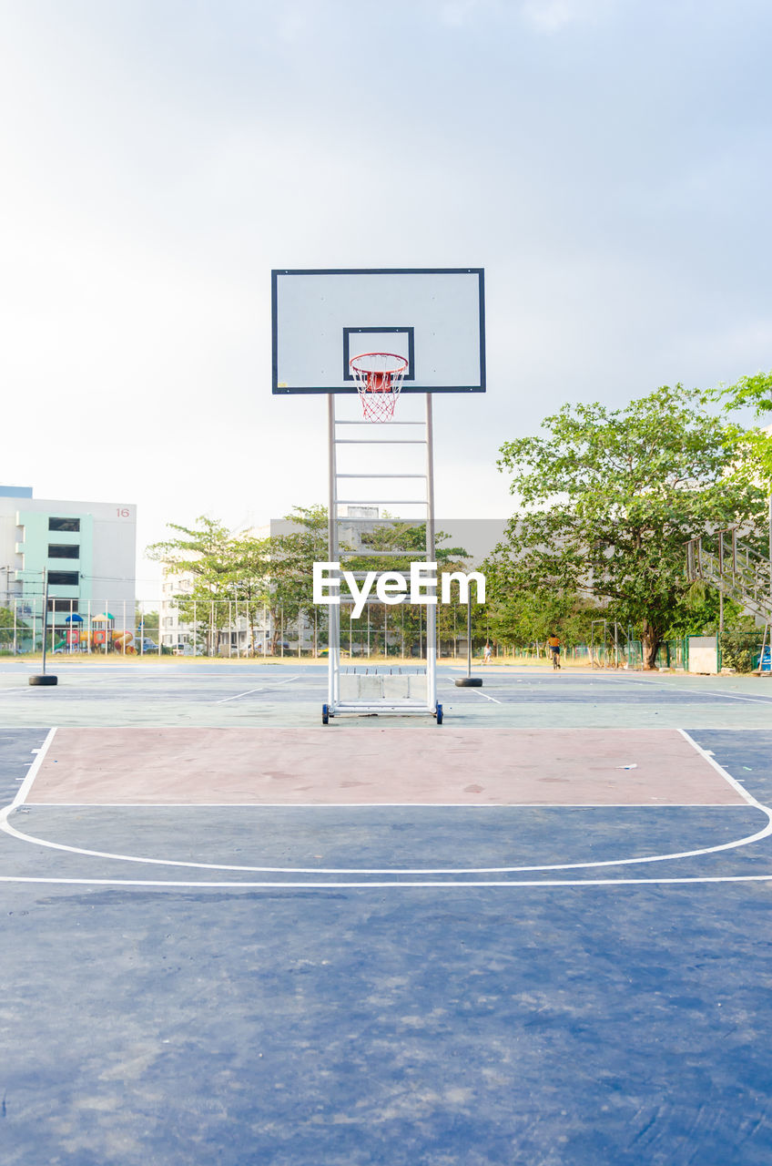 VIEW OF BASKETBALL HOOP