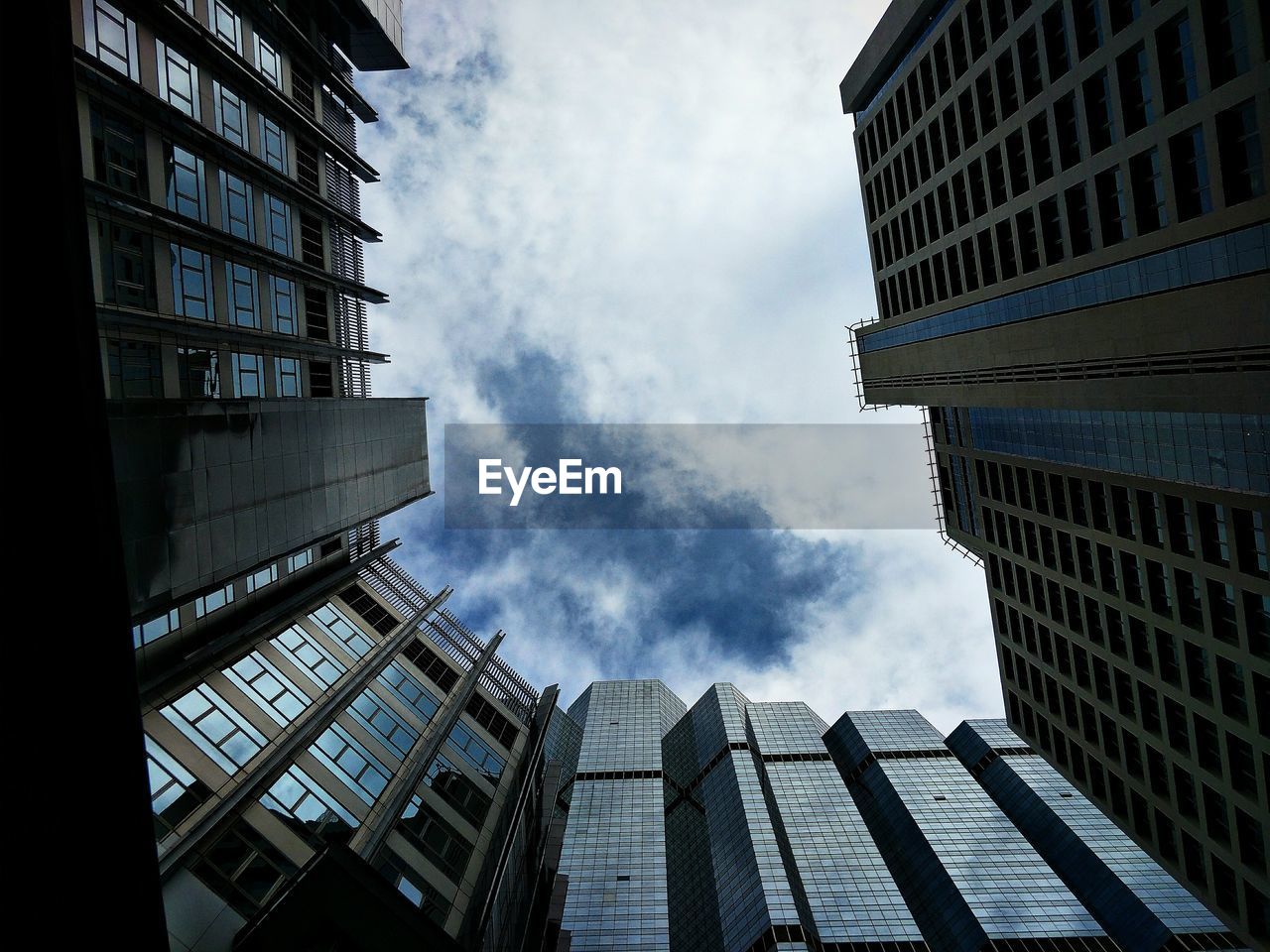 Low angle view of buildings against sky