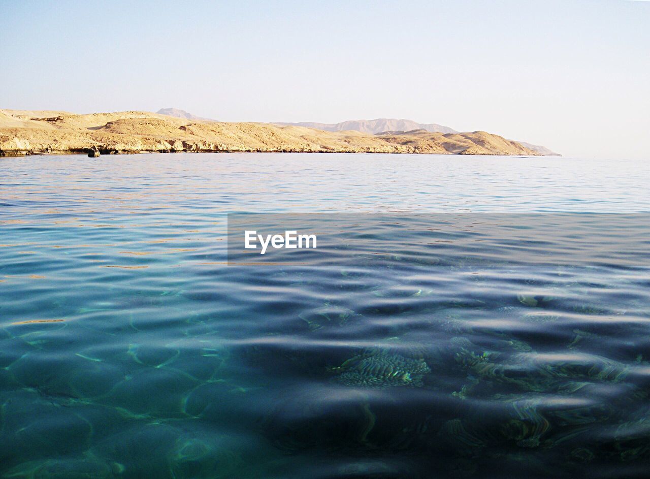 VIEW OF SEA AGAINST CLEAR SKY