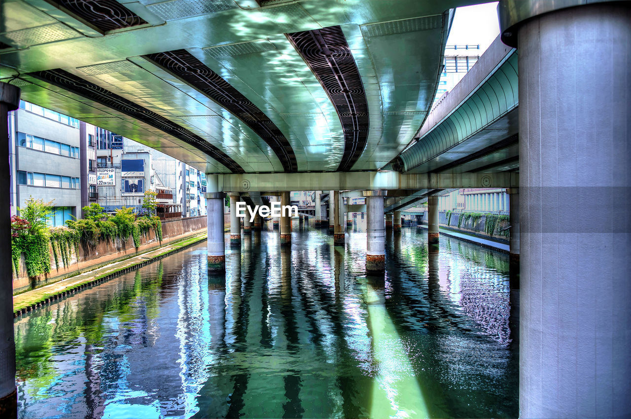 BRIDGE OVER RIVER IN CITY