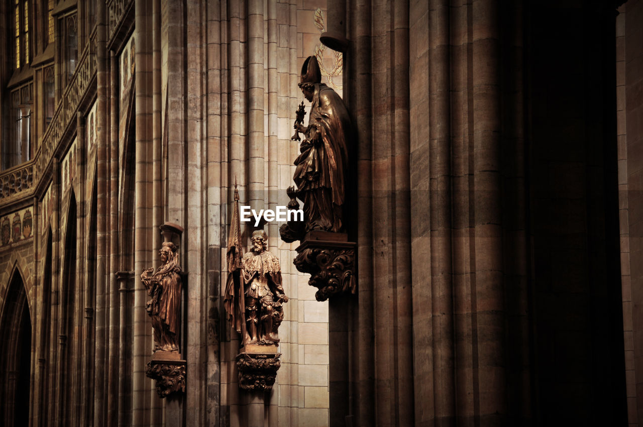 Statues in a cathedral