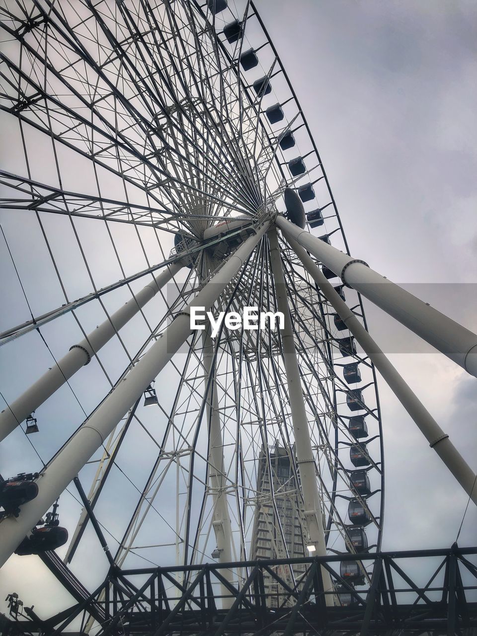 LOW ANGLE VIEW OF WHEEL AGAINST SKY