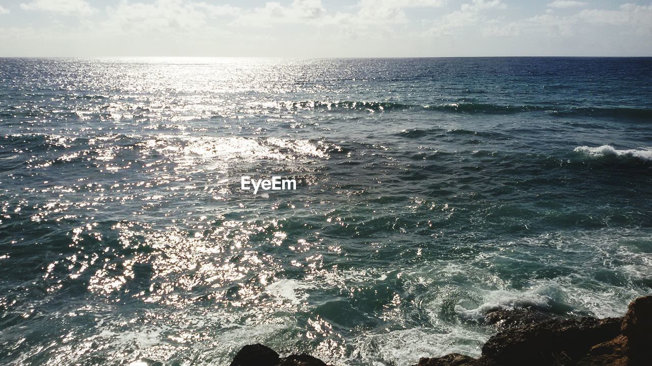 View of calm sea against the sky