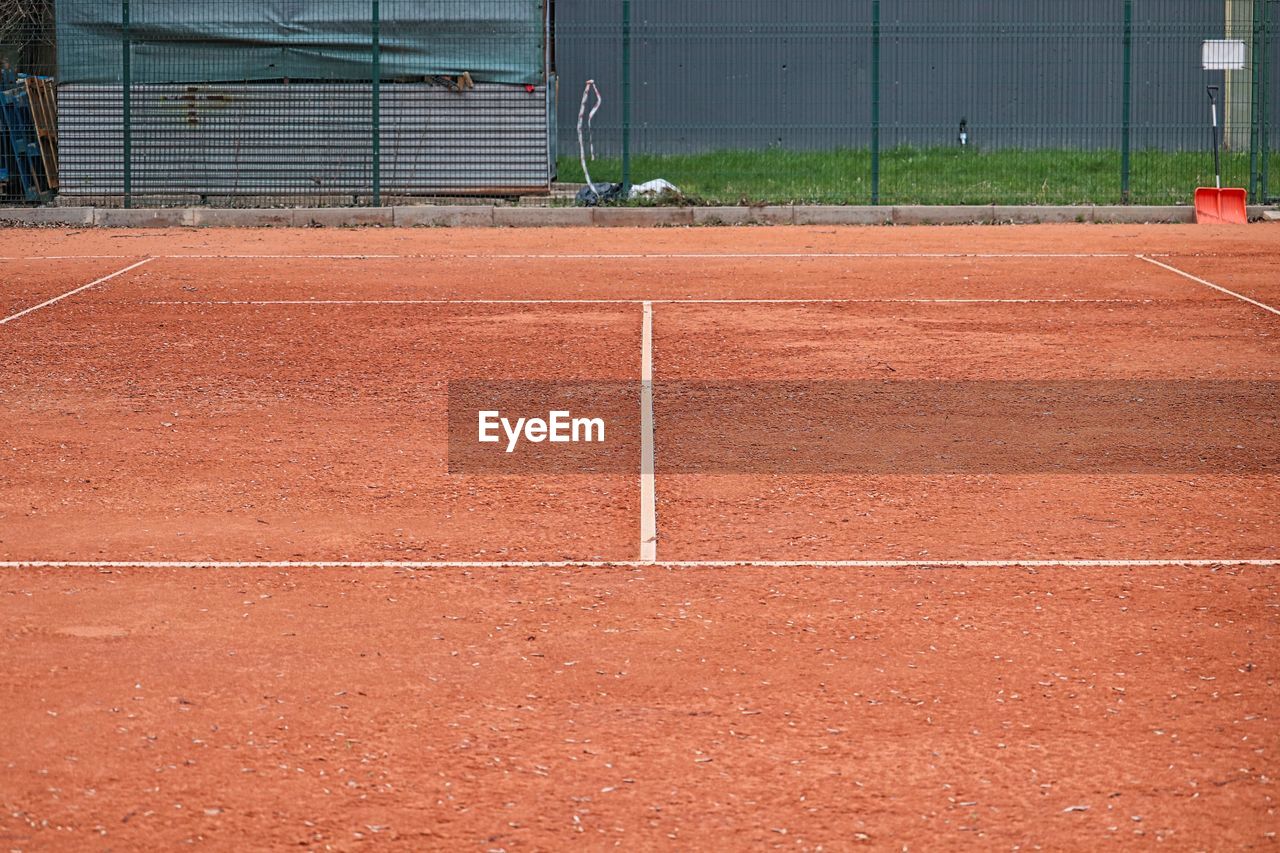 View of tennis court