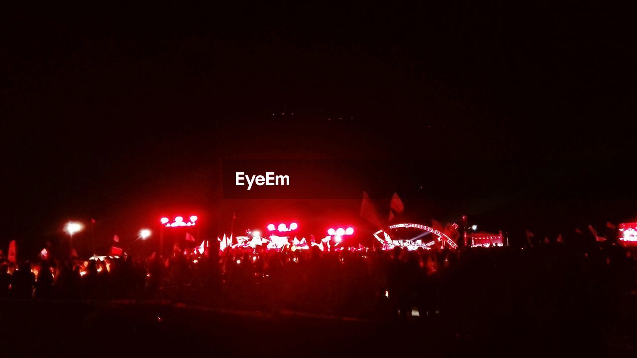 CROWD AT ILLUMINATED MUSIC CONCERT