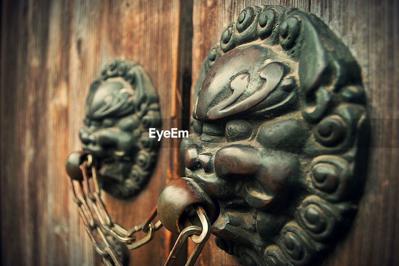 Close-up of doorknob