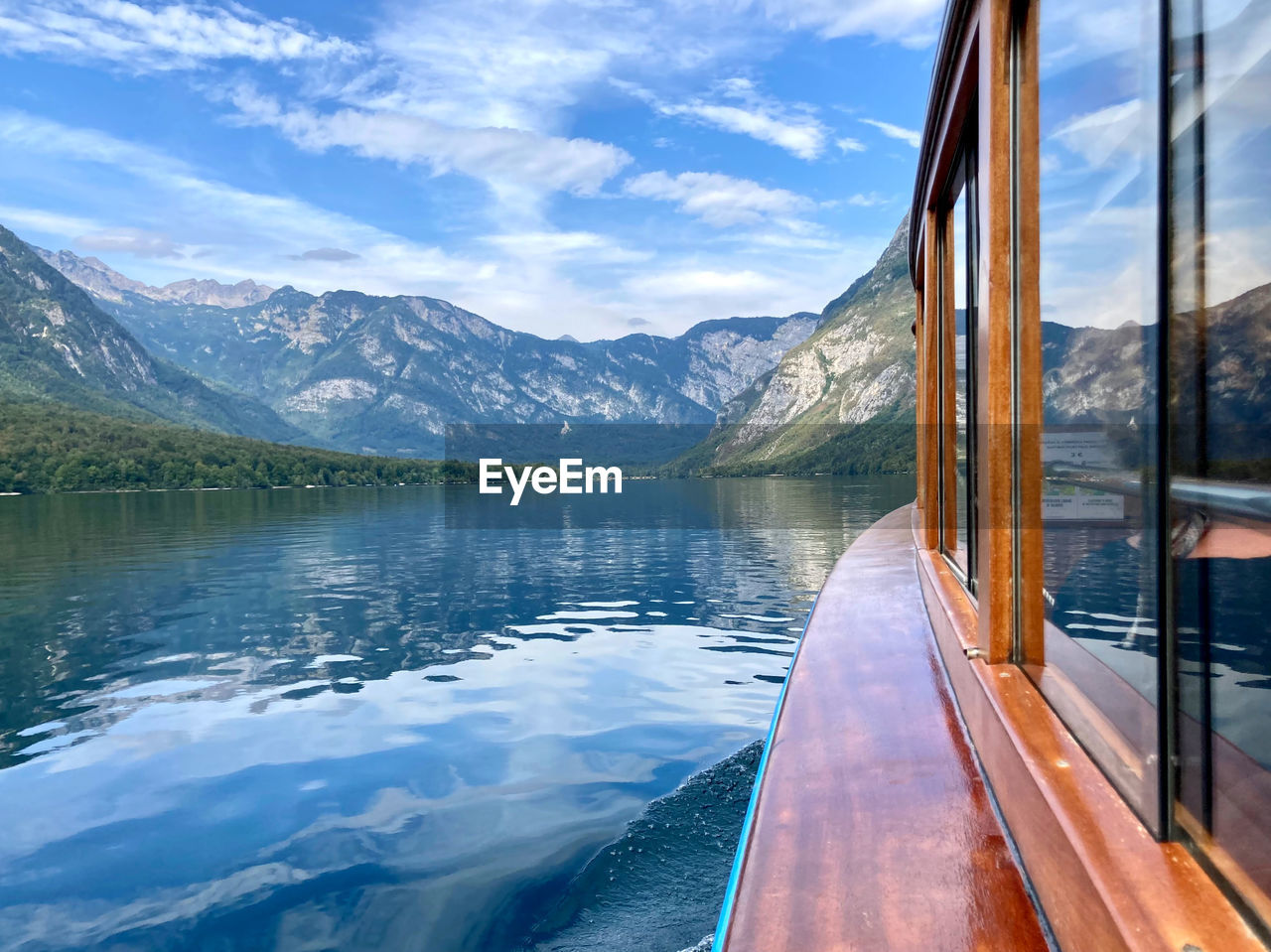 scenic view of lake against mountain