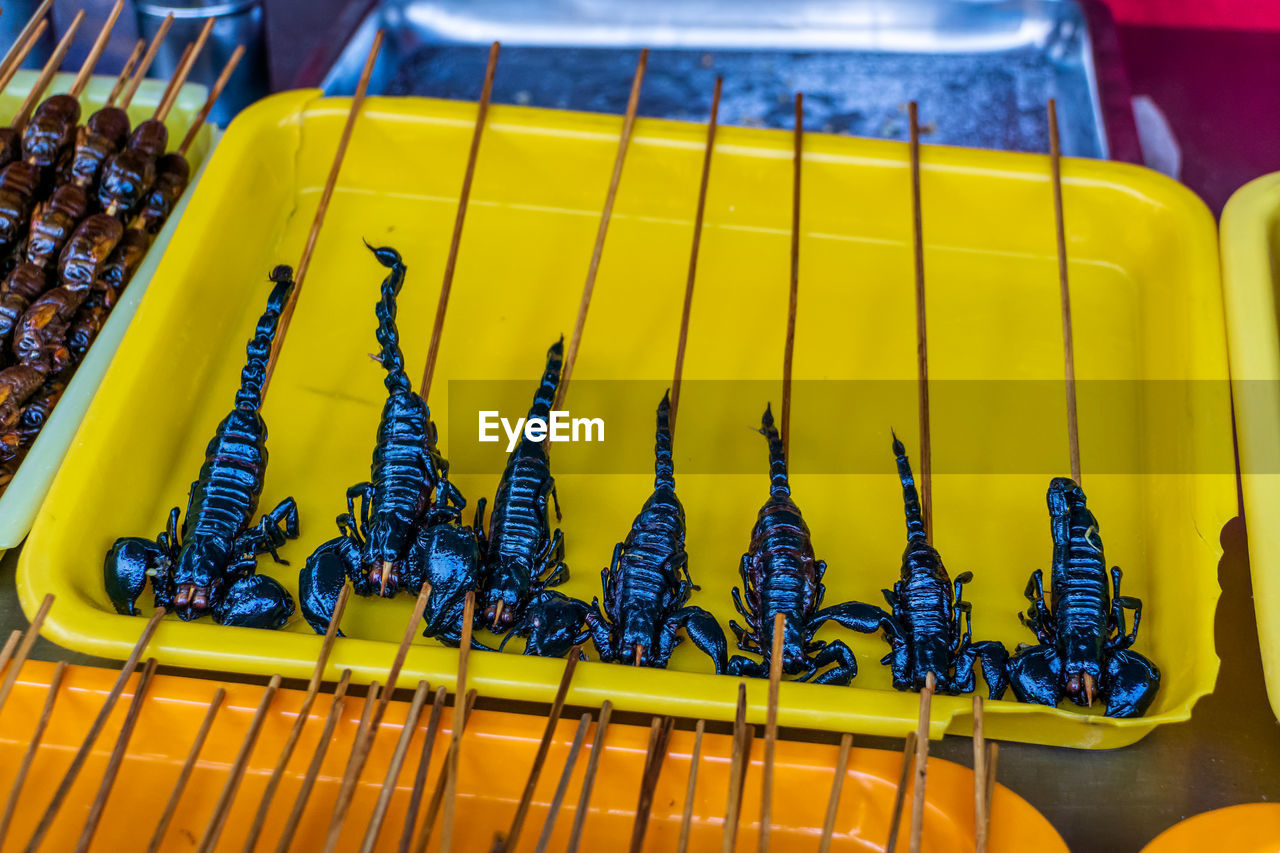 HIGH ANGLE VIEW OF METAL EQUIPMENT