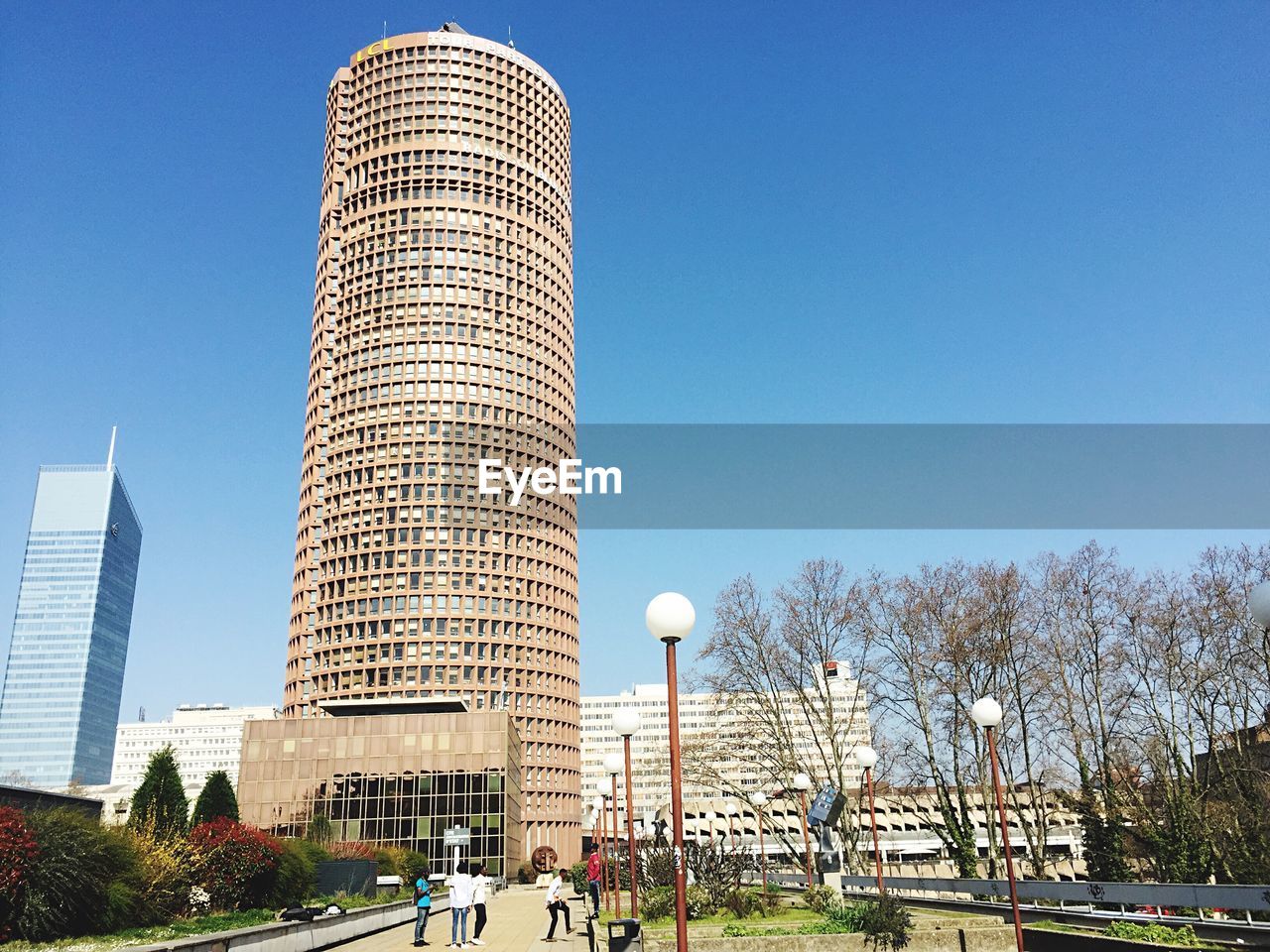 LOW ANGLE VIEW OF TOWER AGAINST CLEAR SKY