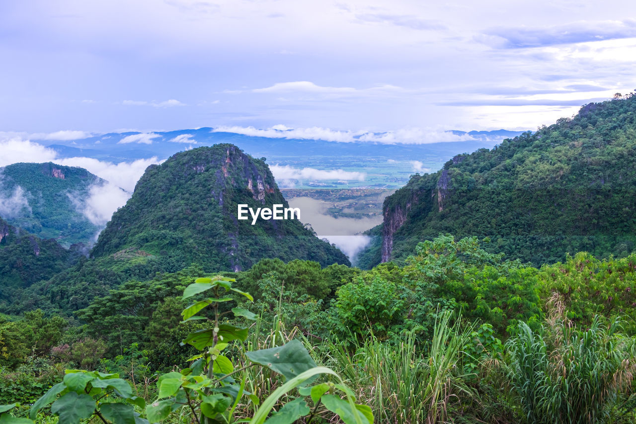 SCENIC VIEW OF MOUNTAIN RANGE AGAINST SKY