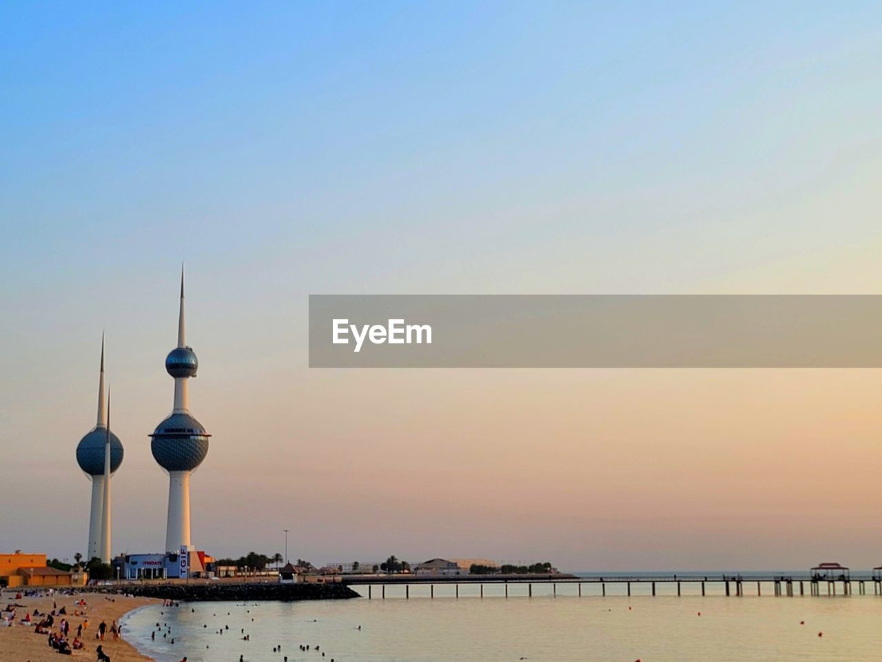 View of sea against sky during sunset