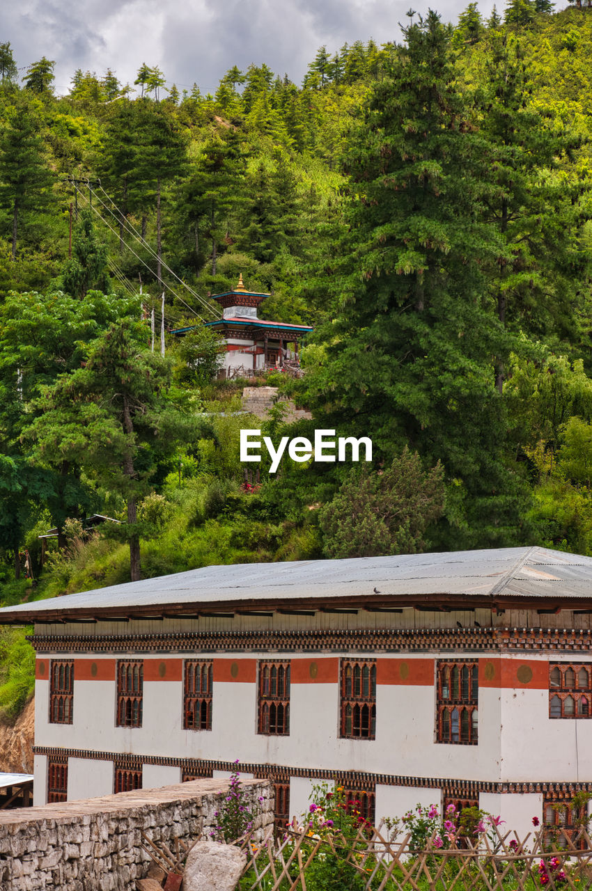 Hidden buddhist temple at dechen phodrang in thimphu.
bhutan is famous for its eco tourism approach