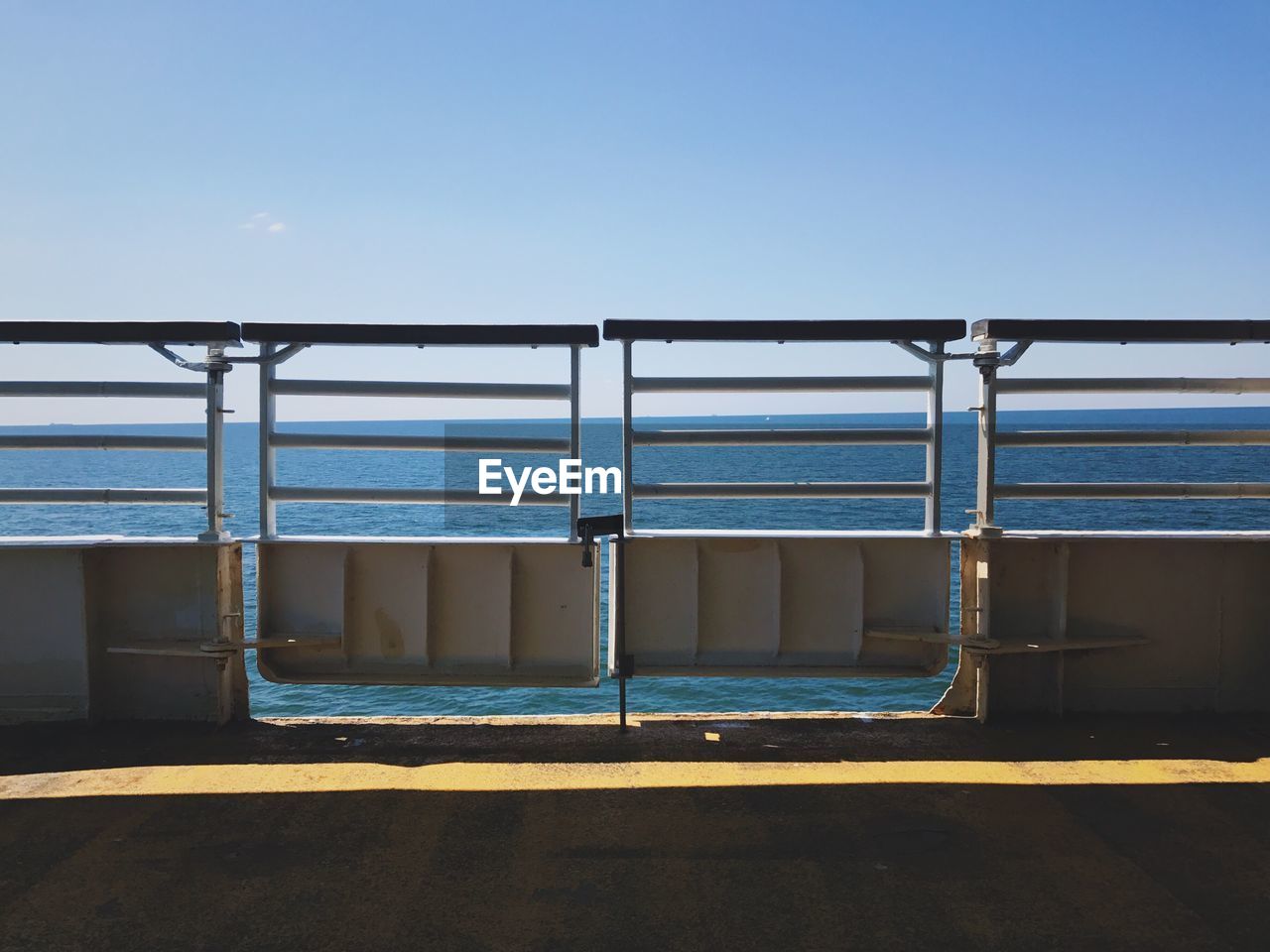 VIEW OF SEA AGAINST CLEAR SKY