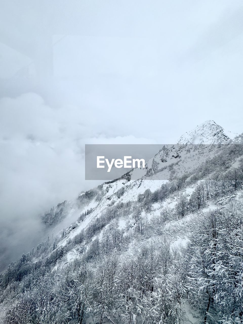 panoramic view of snowcapped mountains against sky