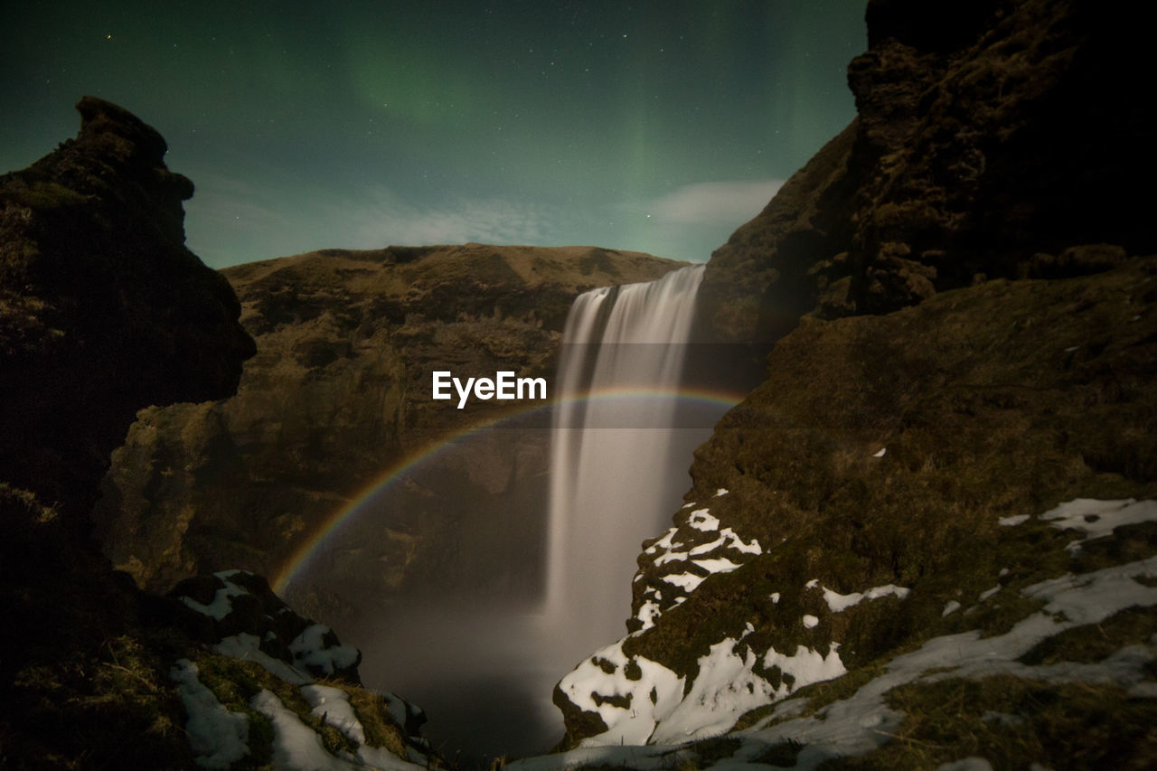SCENIC VIEW OF WATERFALL