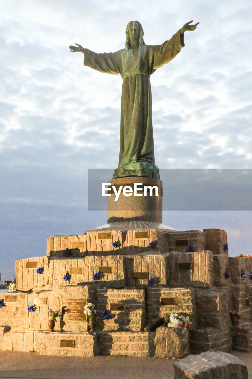Low angle view of statue