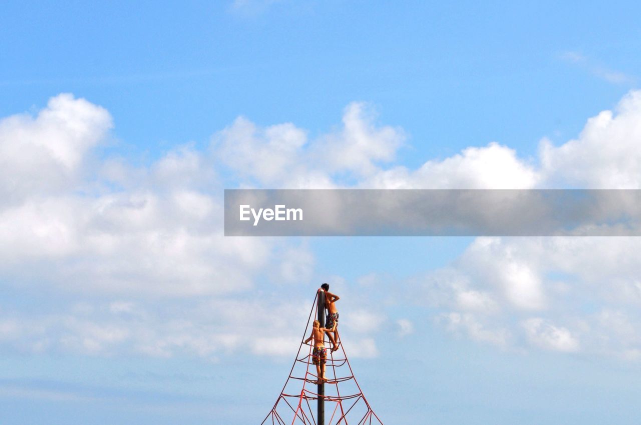 Low angle view of cloudy sky