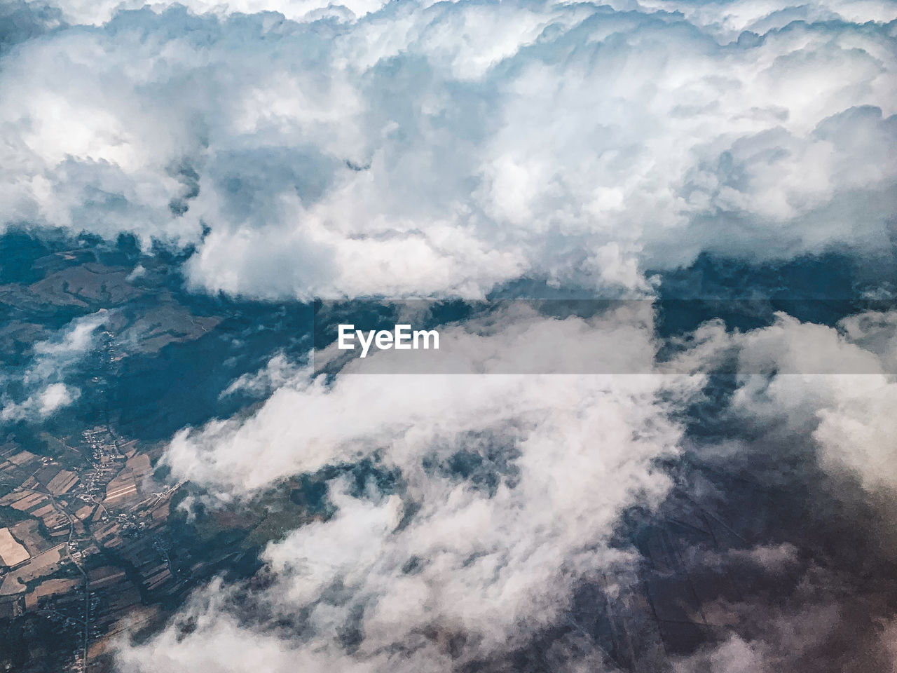 Aerial view of cloudscape
