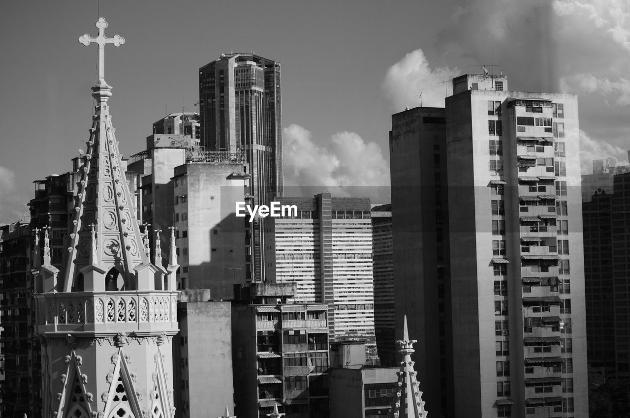 Buildings in city against sky caracas