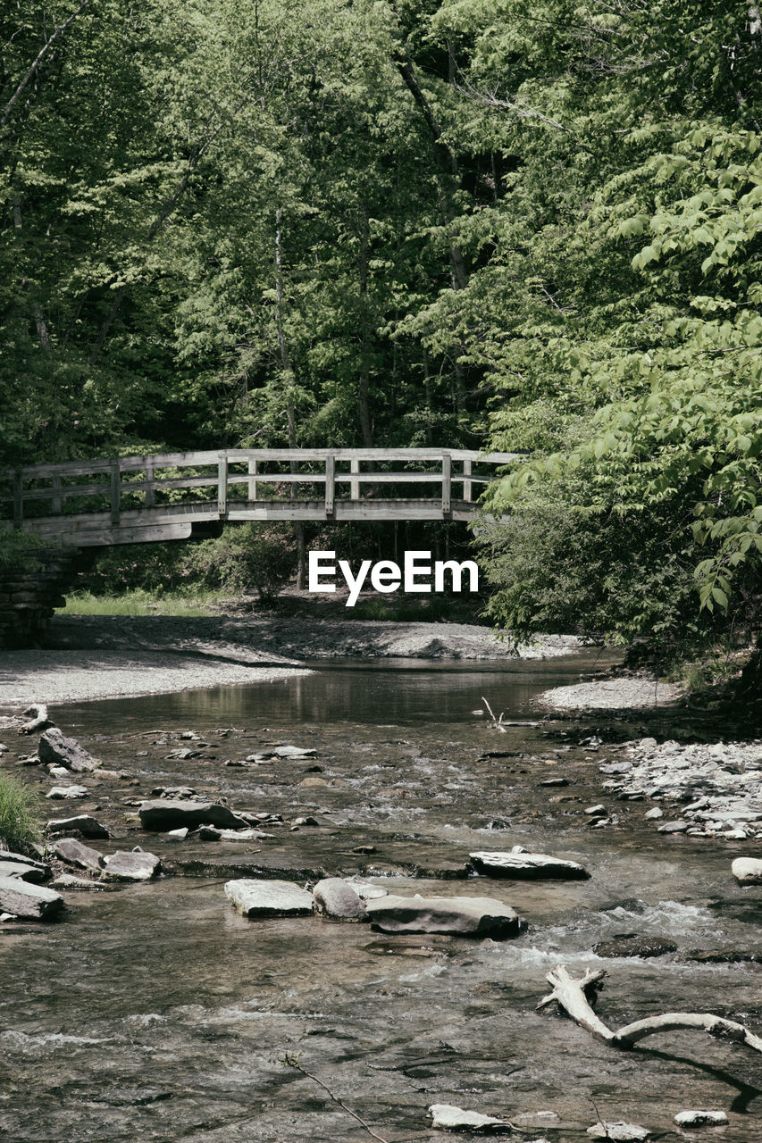 FOOTBRIDGE OVER STREAM