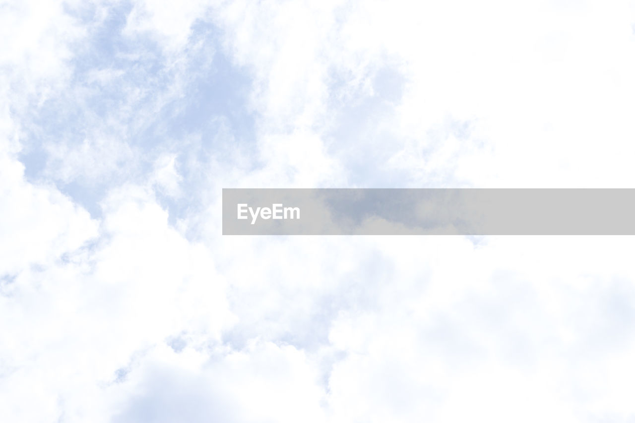 Low angle view of clouds in sky