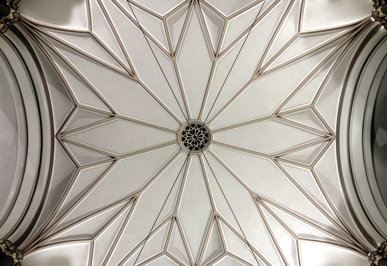 Low angle view of ceiling at home