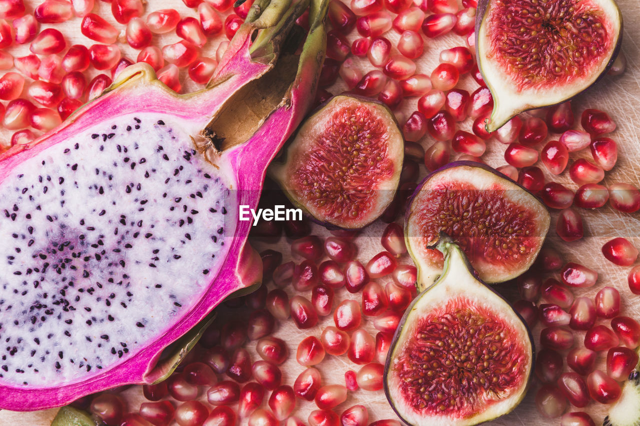 Close-up of fruits on table