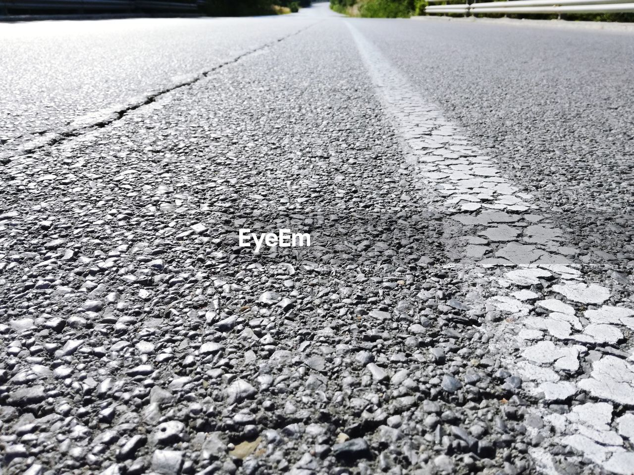 SURFACE LEVEL OF ROAD AMIDST STREET