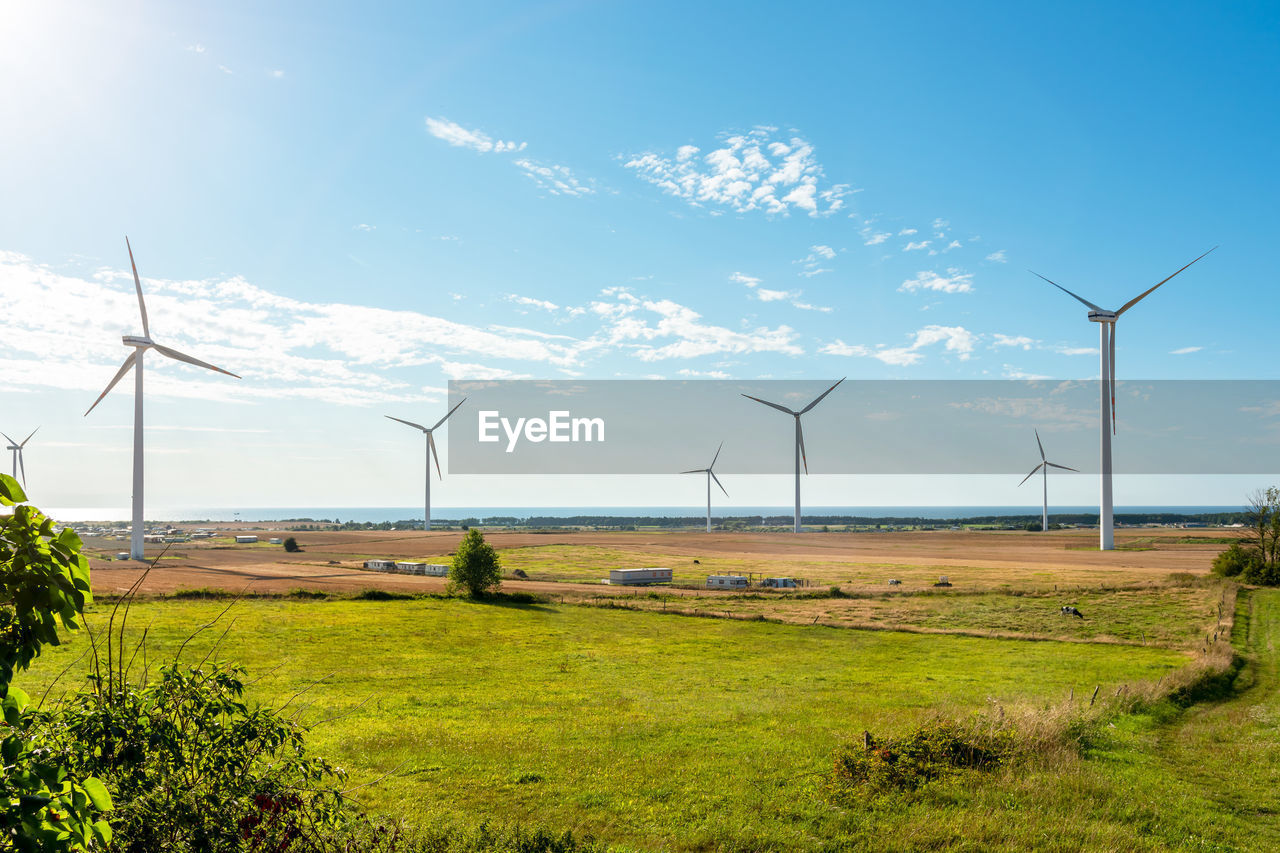 Wind farm on the polish baltic sea.