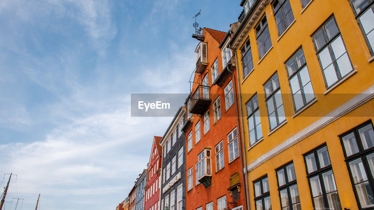 low angle view of building against sky