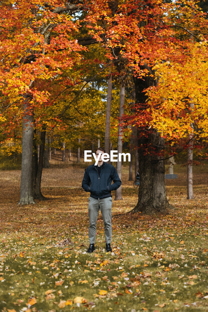 full length of man standing on field