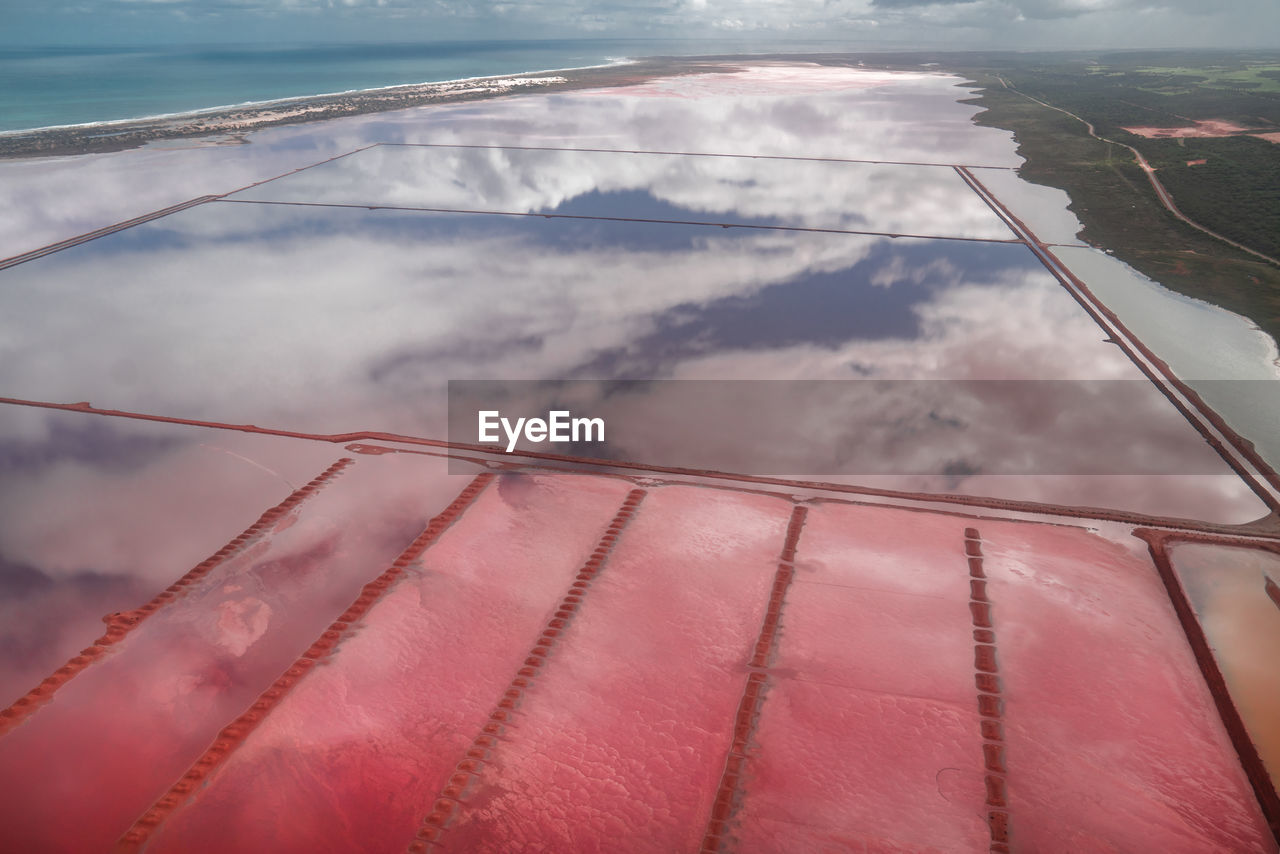 Hutt lagoon in western australia