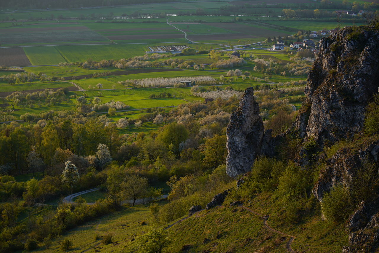 Scenic view of land against sky