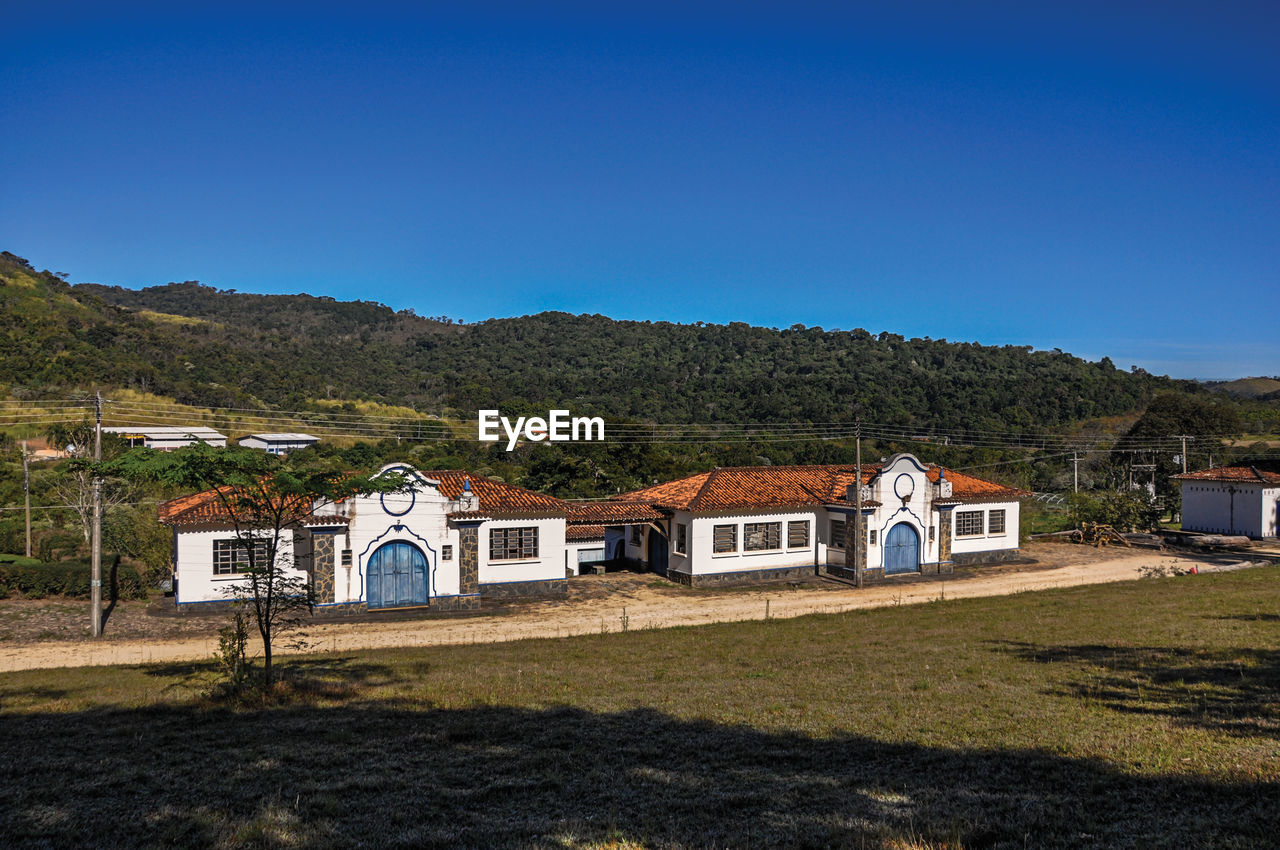 View of typical architecture house of the region, near monte alegre do sul, brazil.