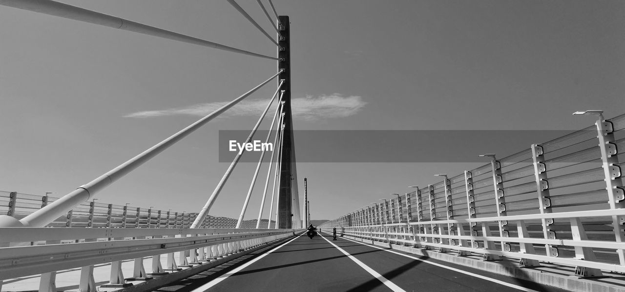 Low angle view of bridge against sky