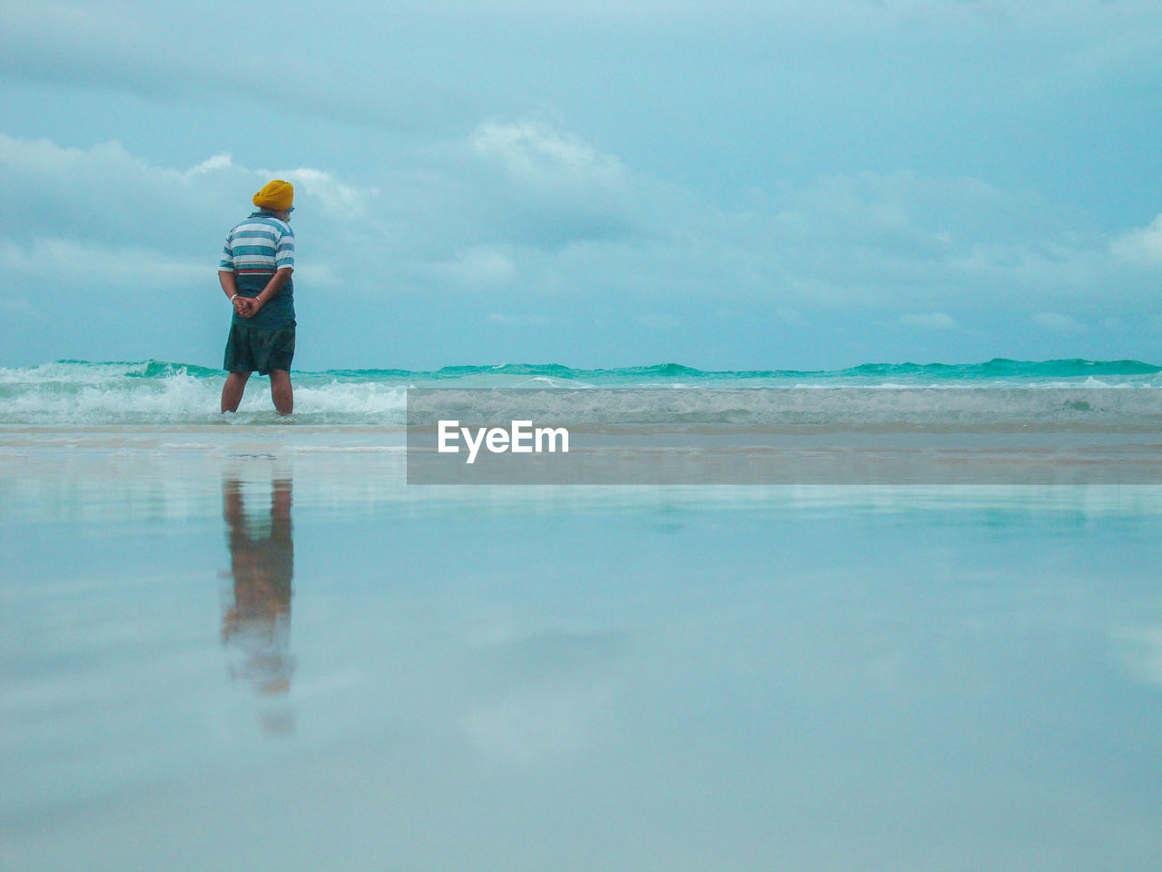 Man standing on beach