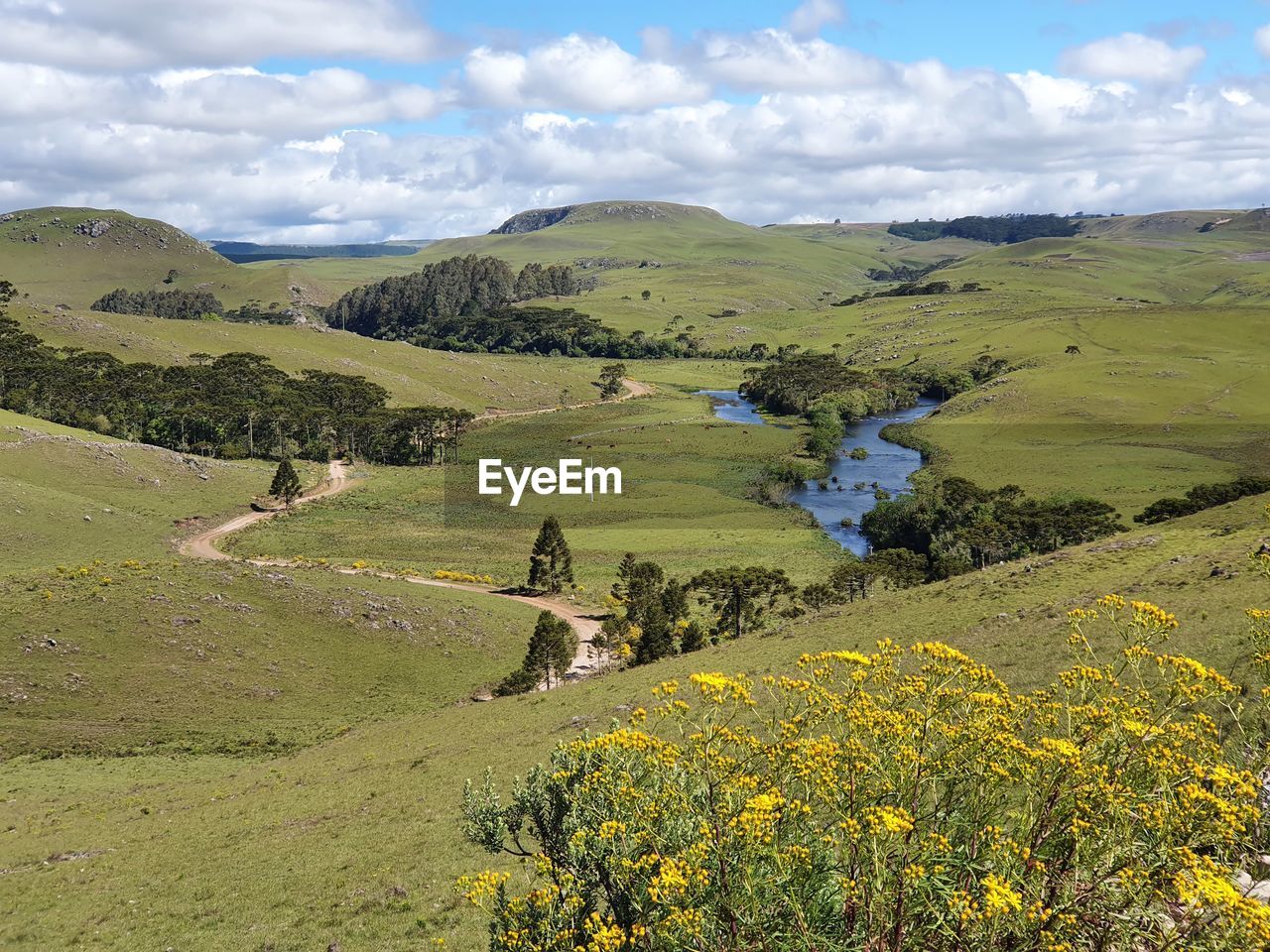Scenic view of landscape against sky