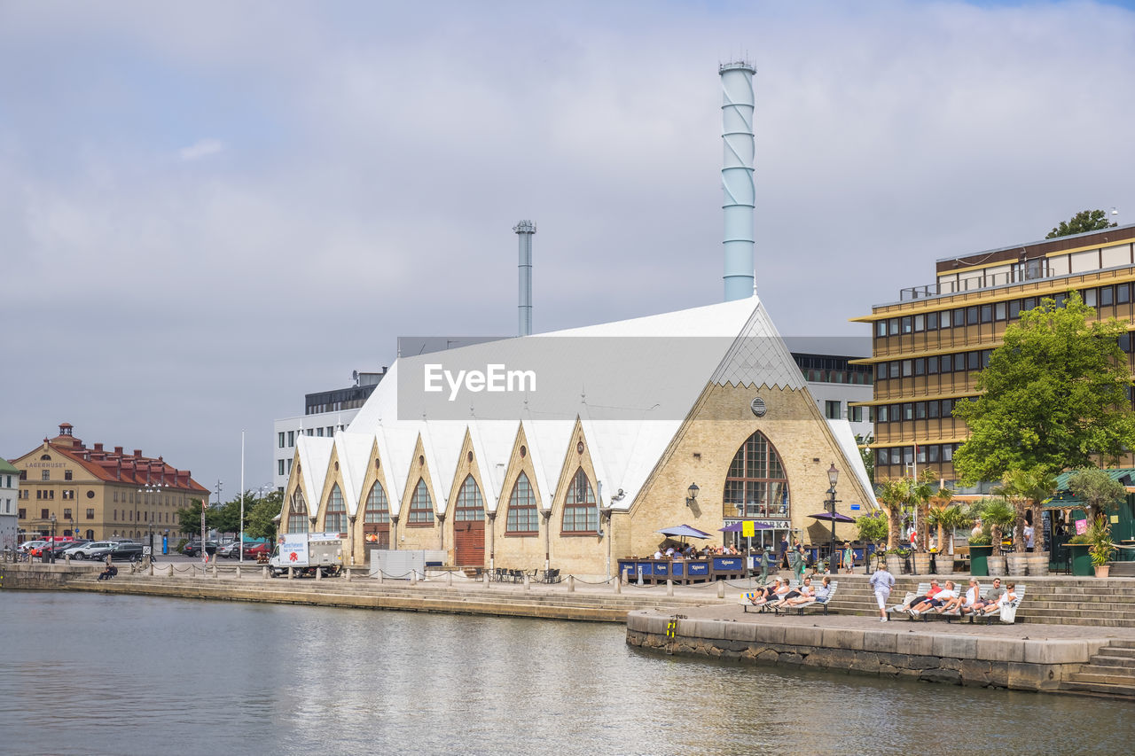 Cityscape view at the famous fish church in gothenburg, sweden