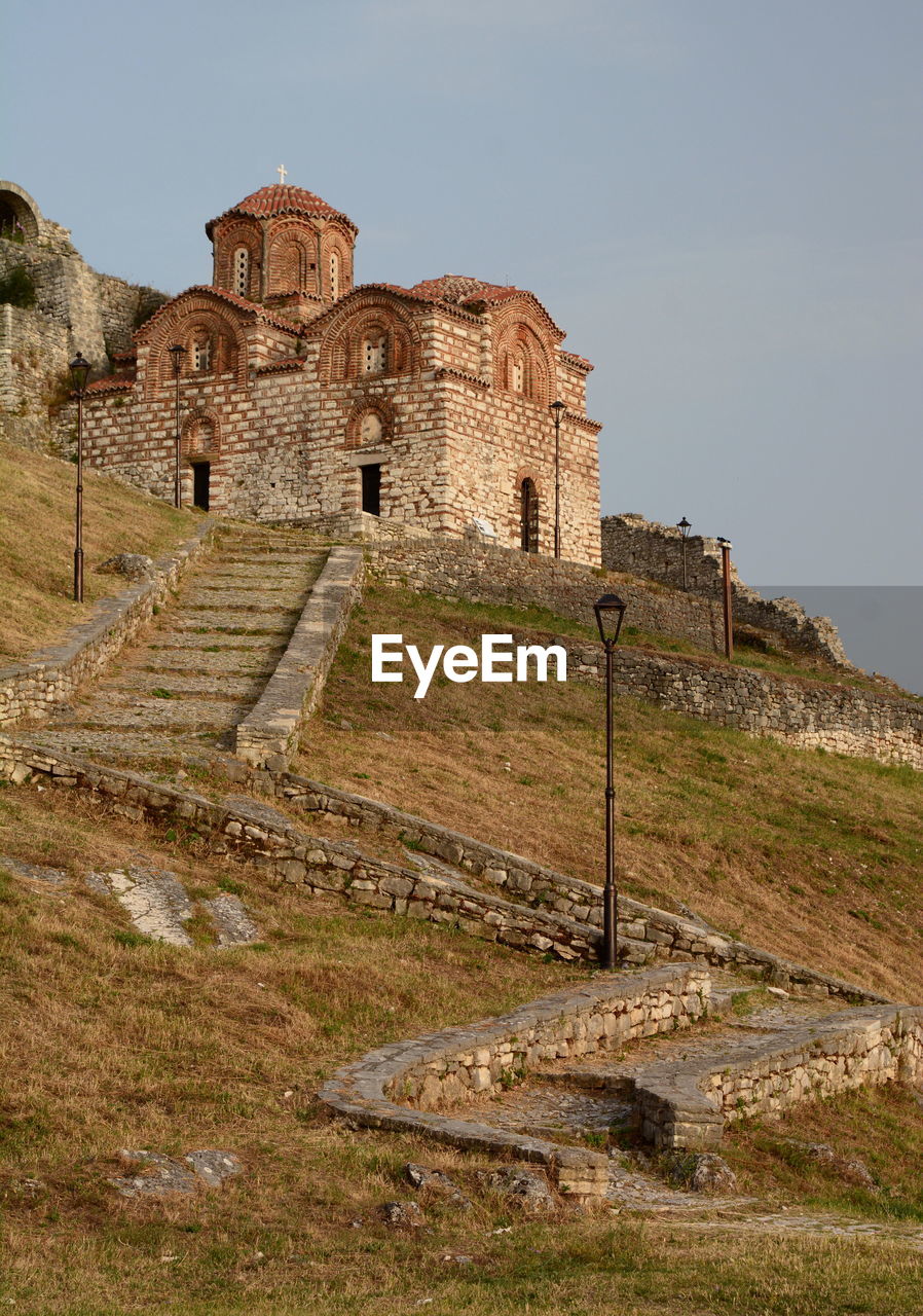 Holy trinity church at berat castle. albania