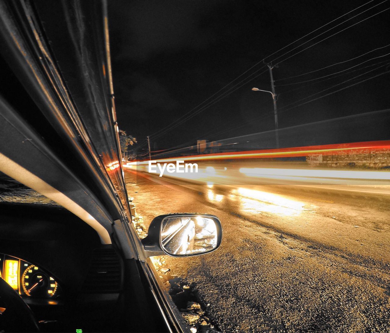 TRAFFIC ON ROAD AT NIGHT