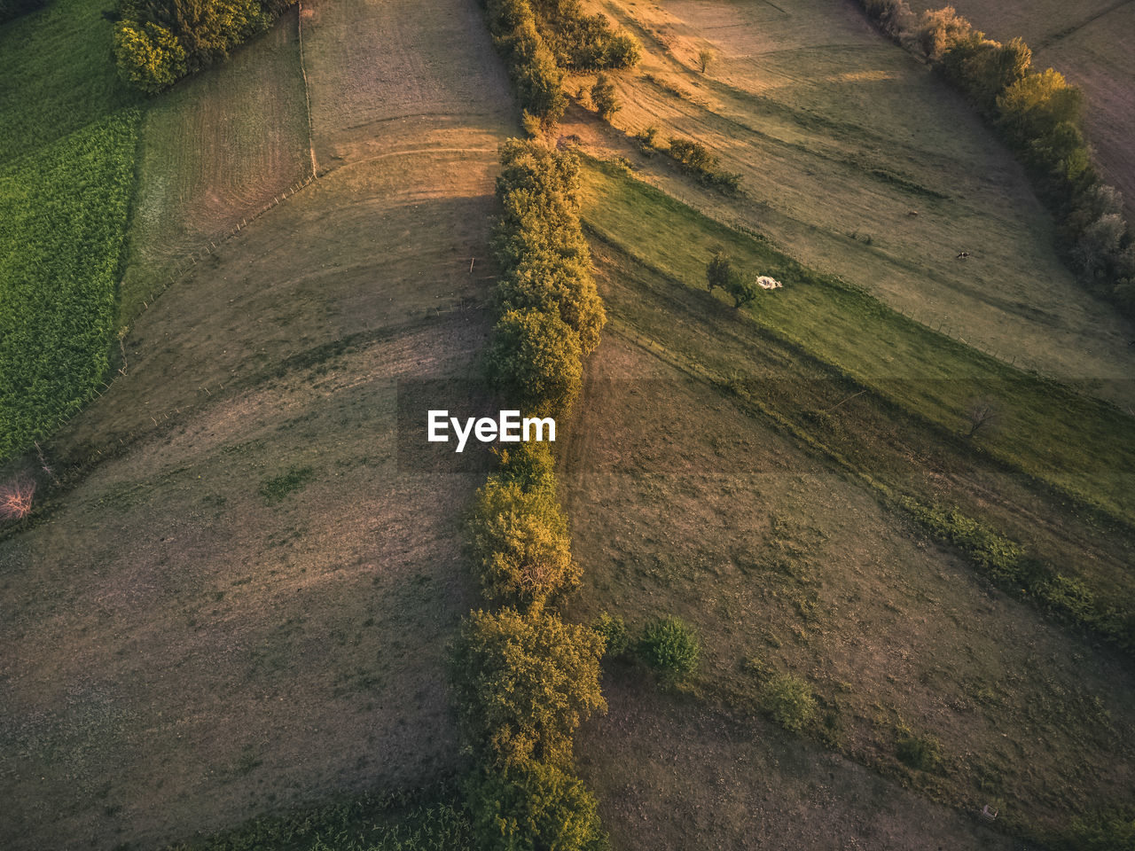 High angle view of landscape