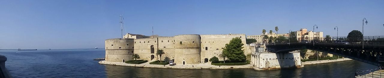 VIEW OF BUILT STRUCTURES AGAINST CLEAR SKY