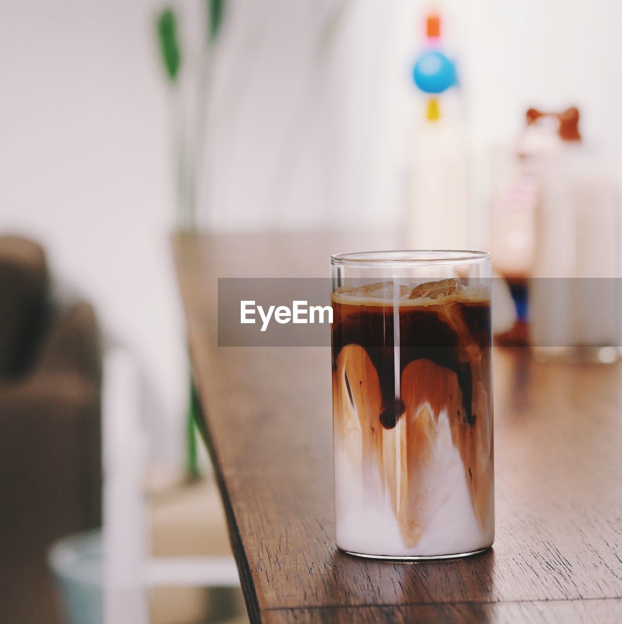 Close-up of drink in glass on table