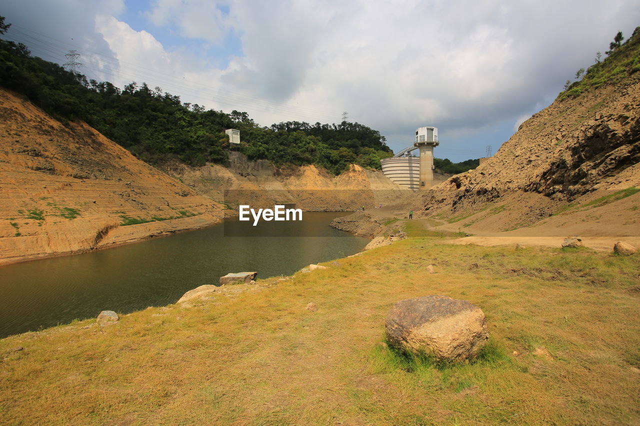 scenic view of river against sky