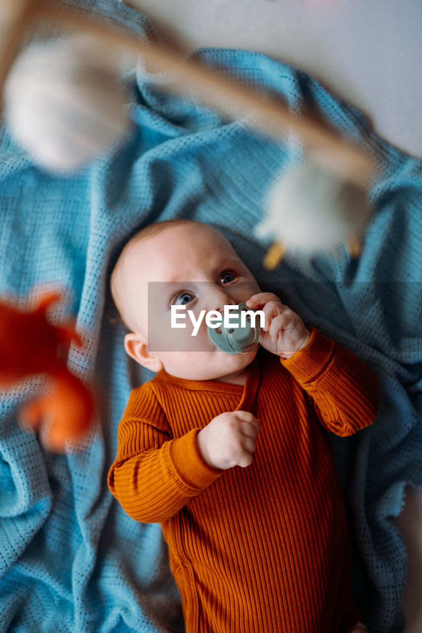 Close-up of cute baby girl