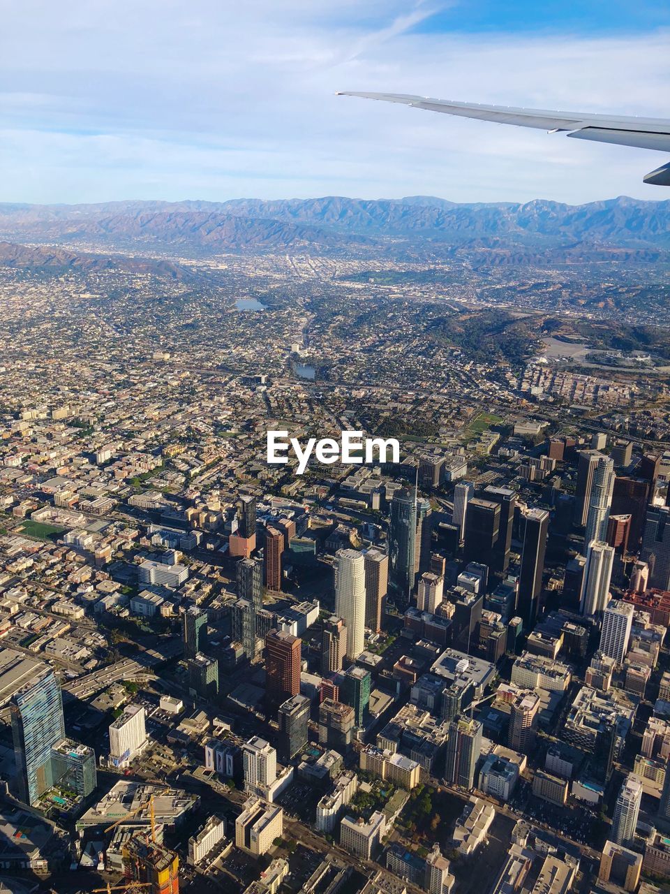 High angle view of cityscape