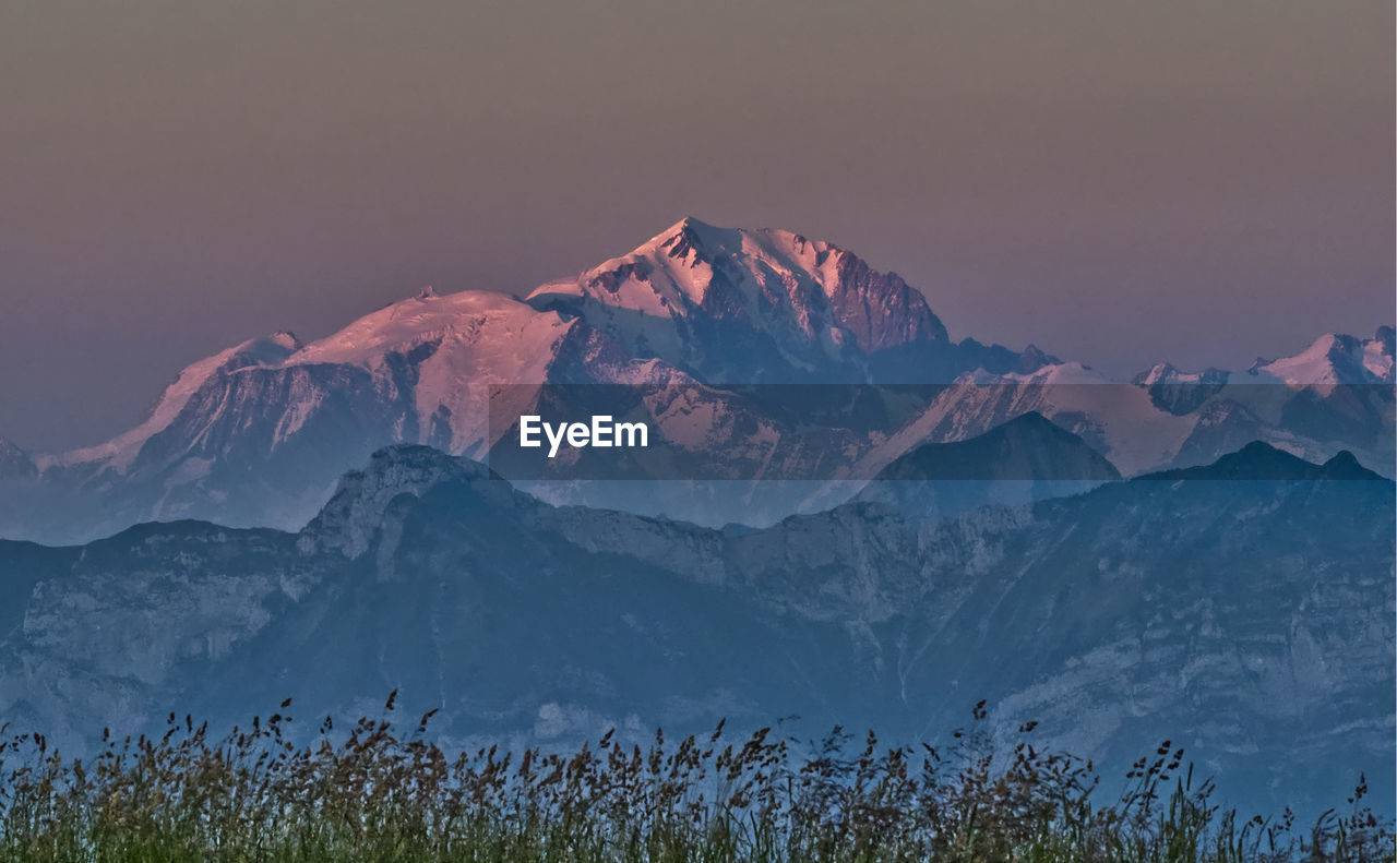 SCENIC VIEW OF MOUNTAINS AGAINST SKY DURING WINTER