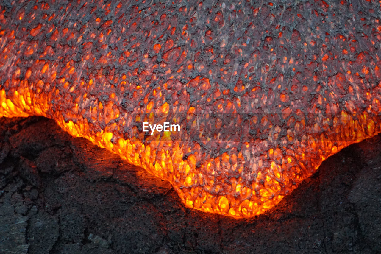 Close-up of a bonfire