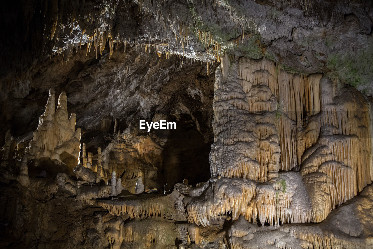 LOW ANGLE VIEW OF CAVE