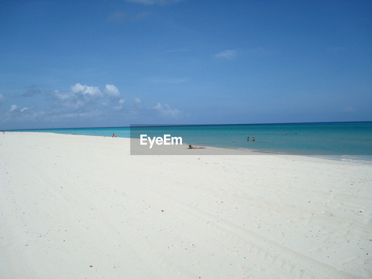 Scenic view of beach and sky